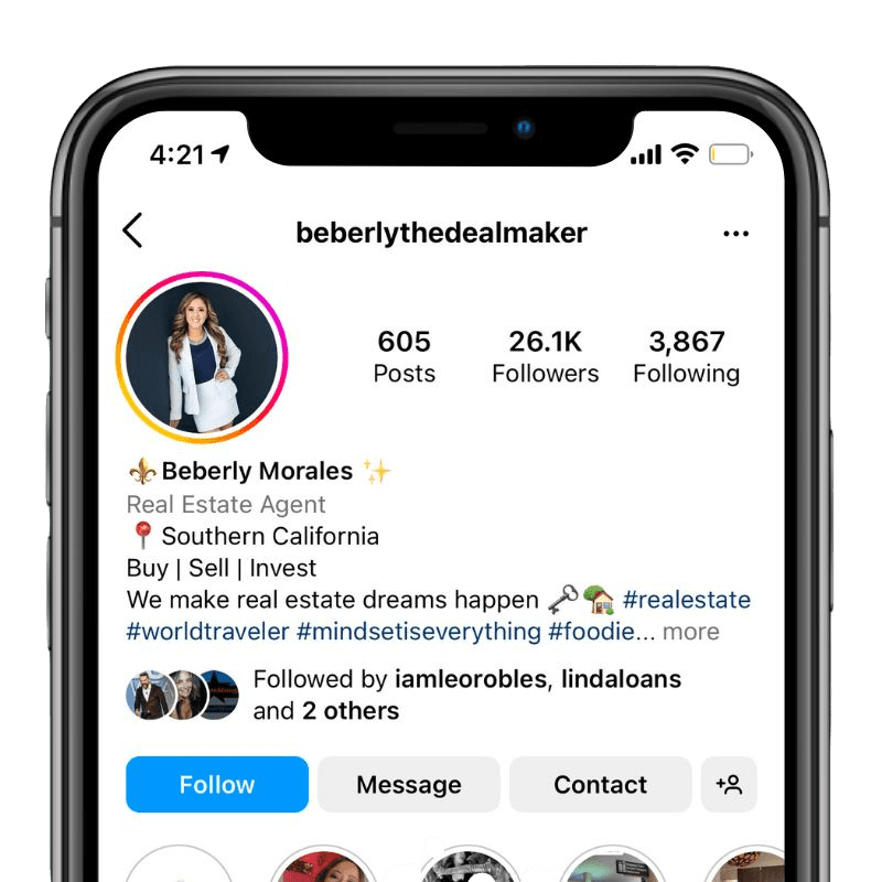 Posting Agent social profile preview